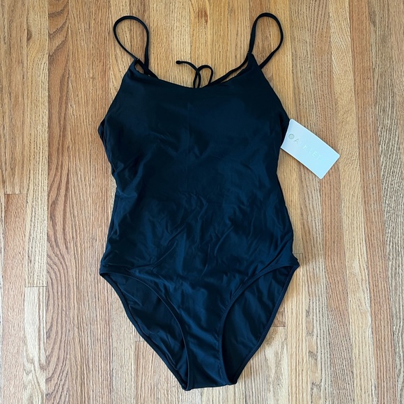 Black Athleta Keyhole Onepiece - Picture 2 of 6